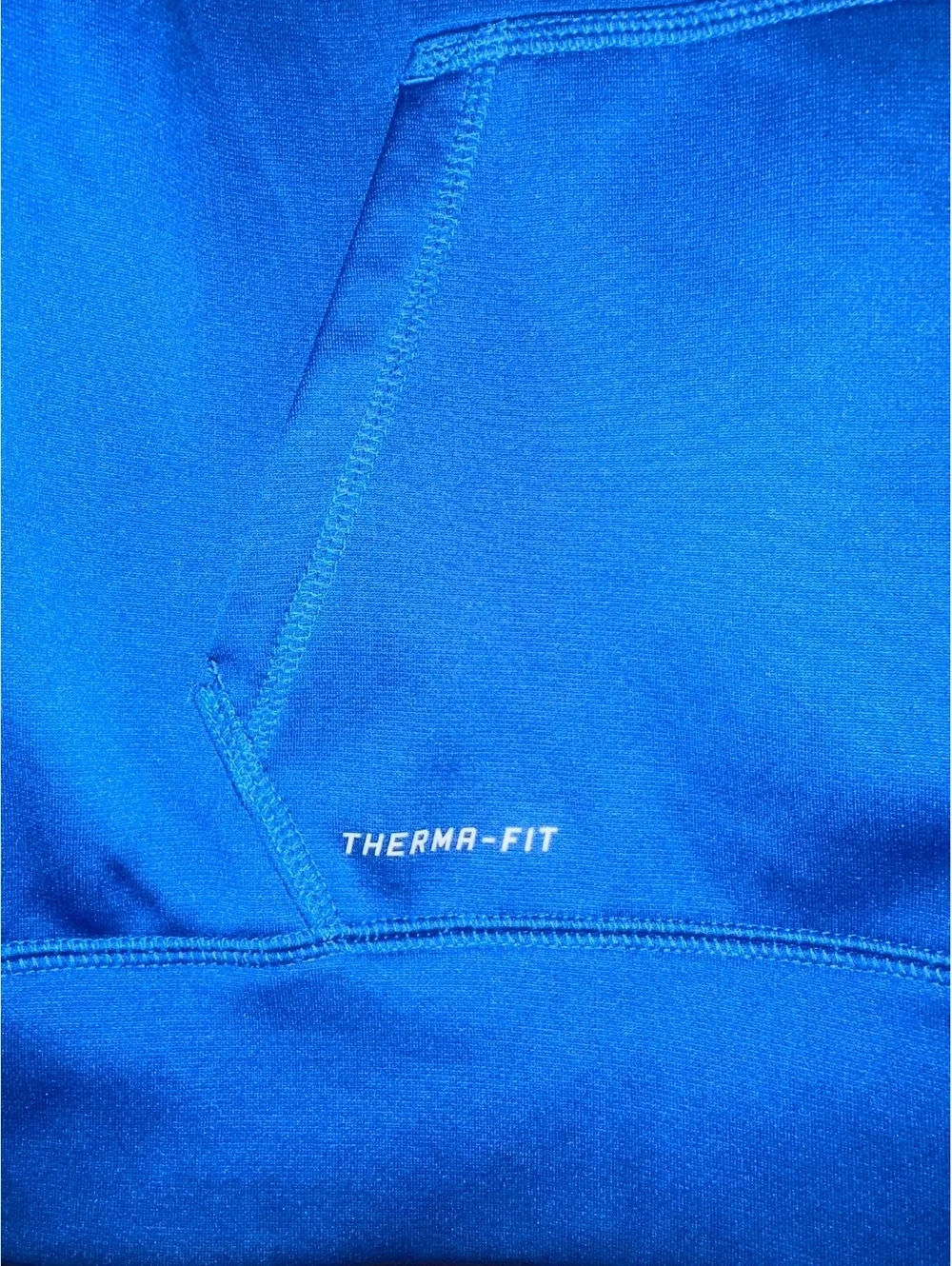 Nike Therma-Fit Blue Hoodie Sweatshirt Boys Size Large